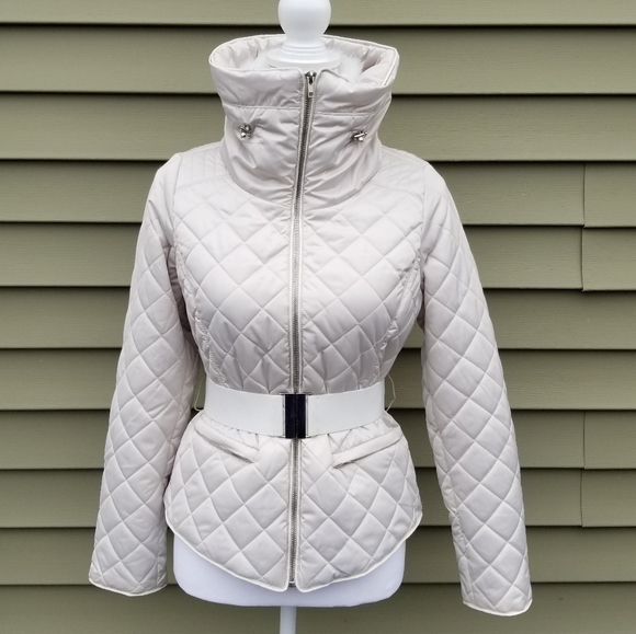 Love Token Jackets & Blazers - Satin Quilted Puffer Jacket